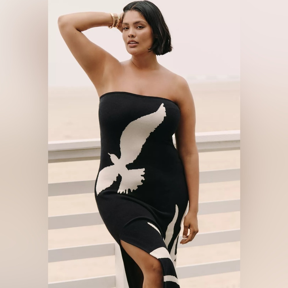 NWT! Anthropologie The Mesa Strapless Column Midi Dress by Celandine - 🪞 - Picture 5 of 10